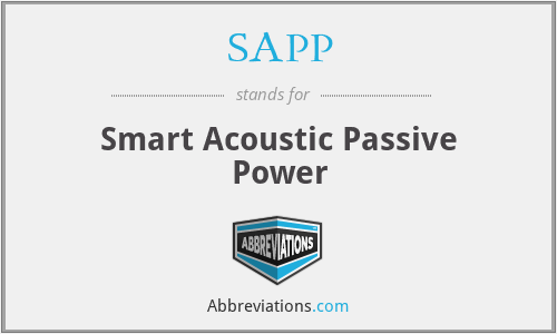 What does acoustic power stand for?